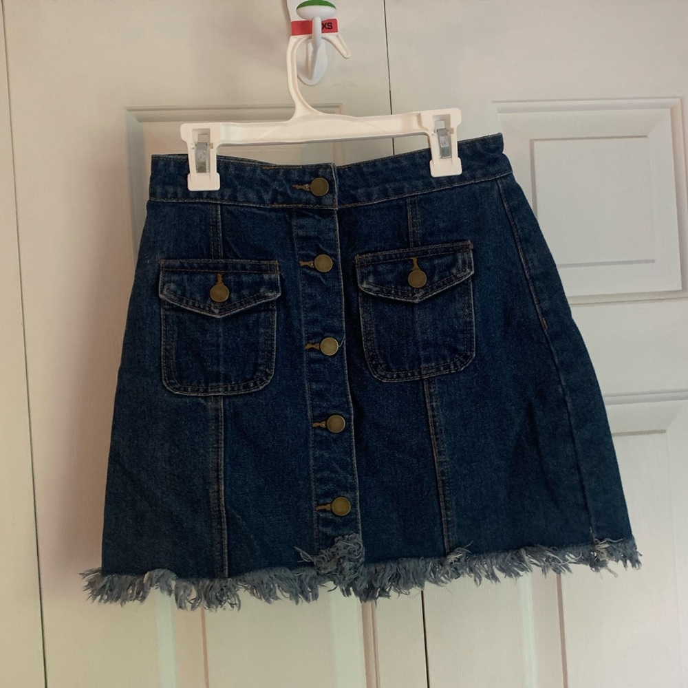 Button-up Mini Skirt